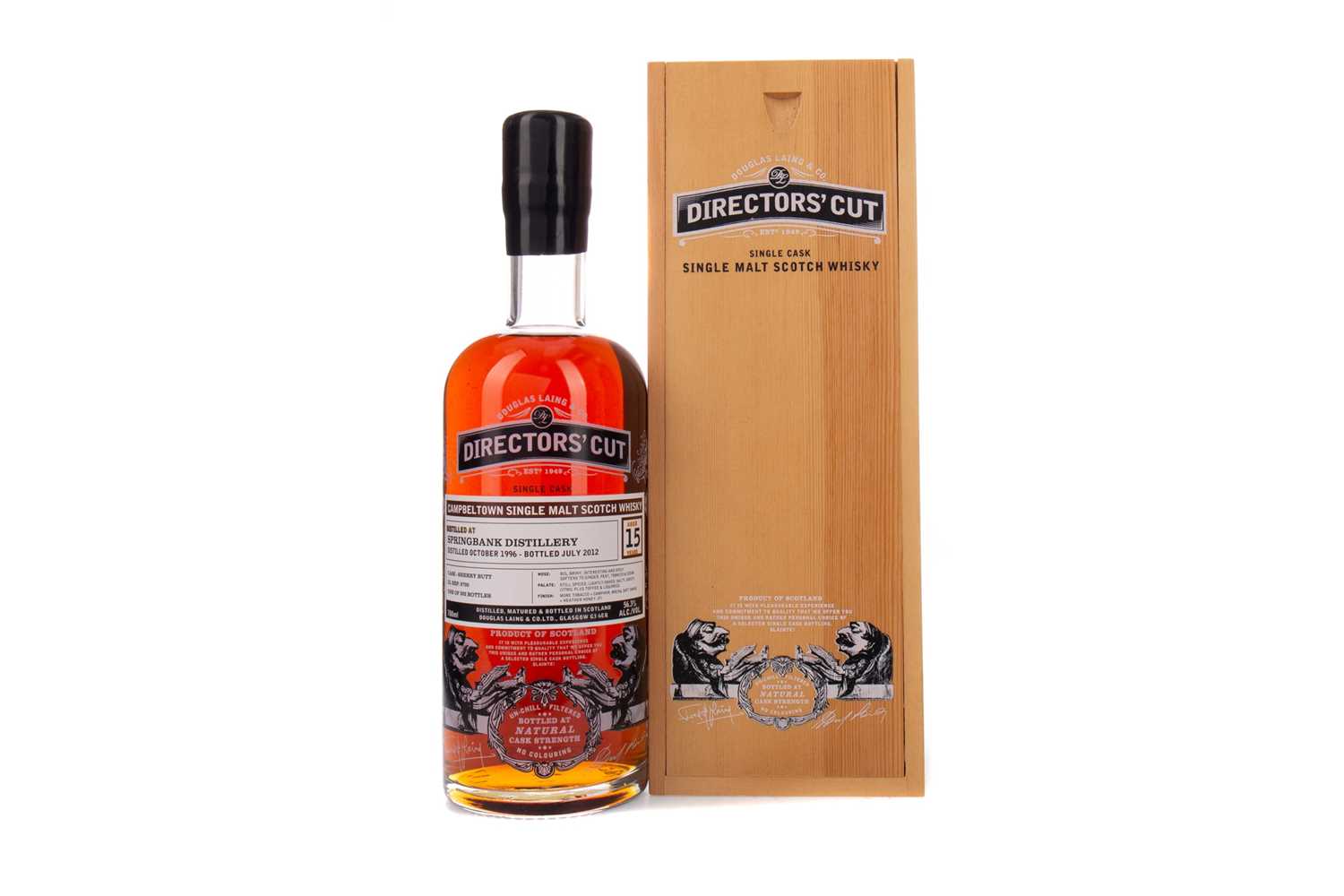 Lot 5 - SPRINGBANK 1996 DIRECTORS' CUT AGED 15 YEARS