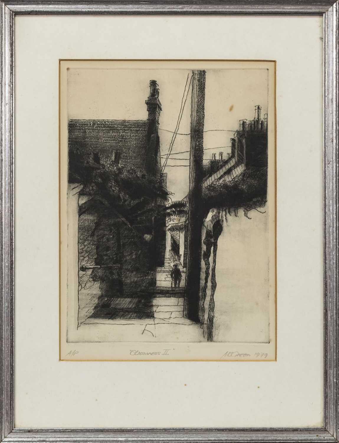 Lot 511 - STROMNESS II, AN ETCHING