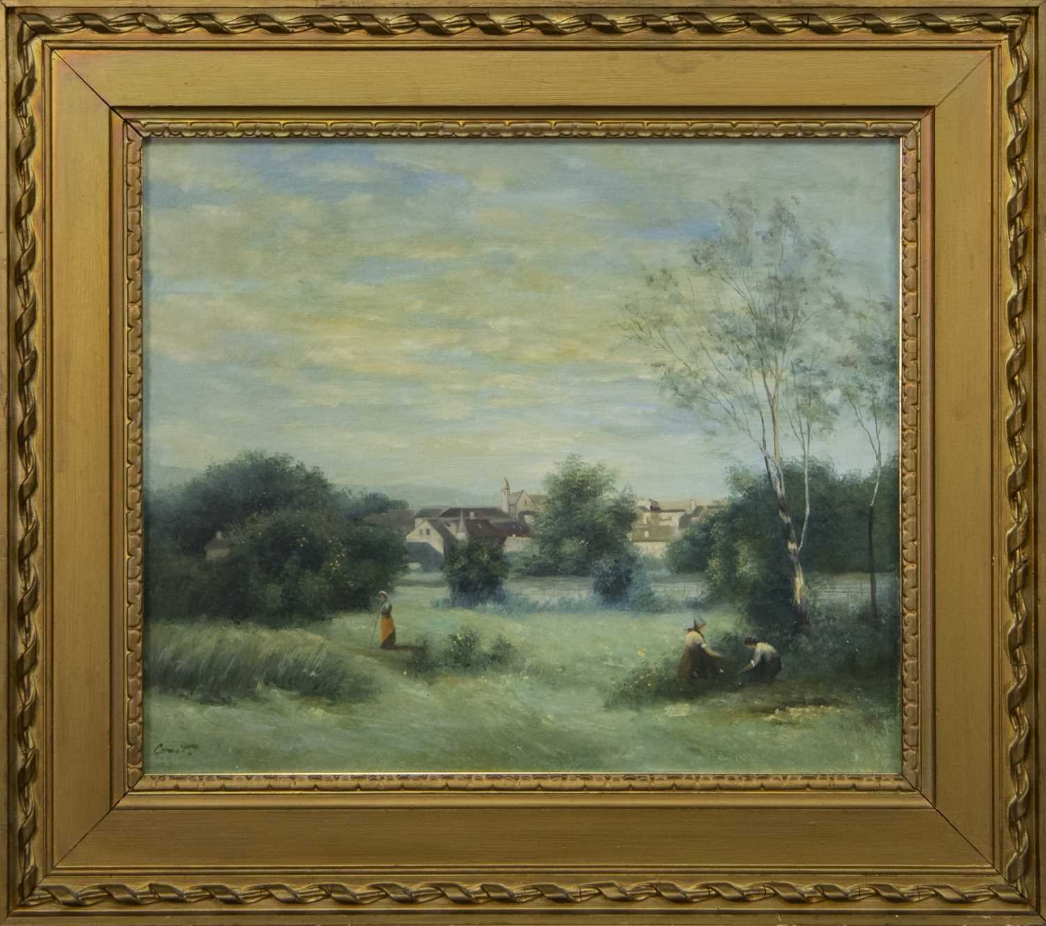 Lot 443 - AT WORK, AN OIL