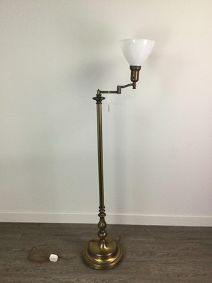 Lot 294 - A BRASS UPLIGHTER