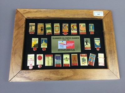 Lot 302 - A COLLECTION OF COCA COLA OLYMPIC GAMES ENAMEL BADGES