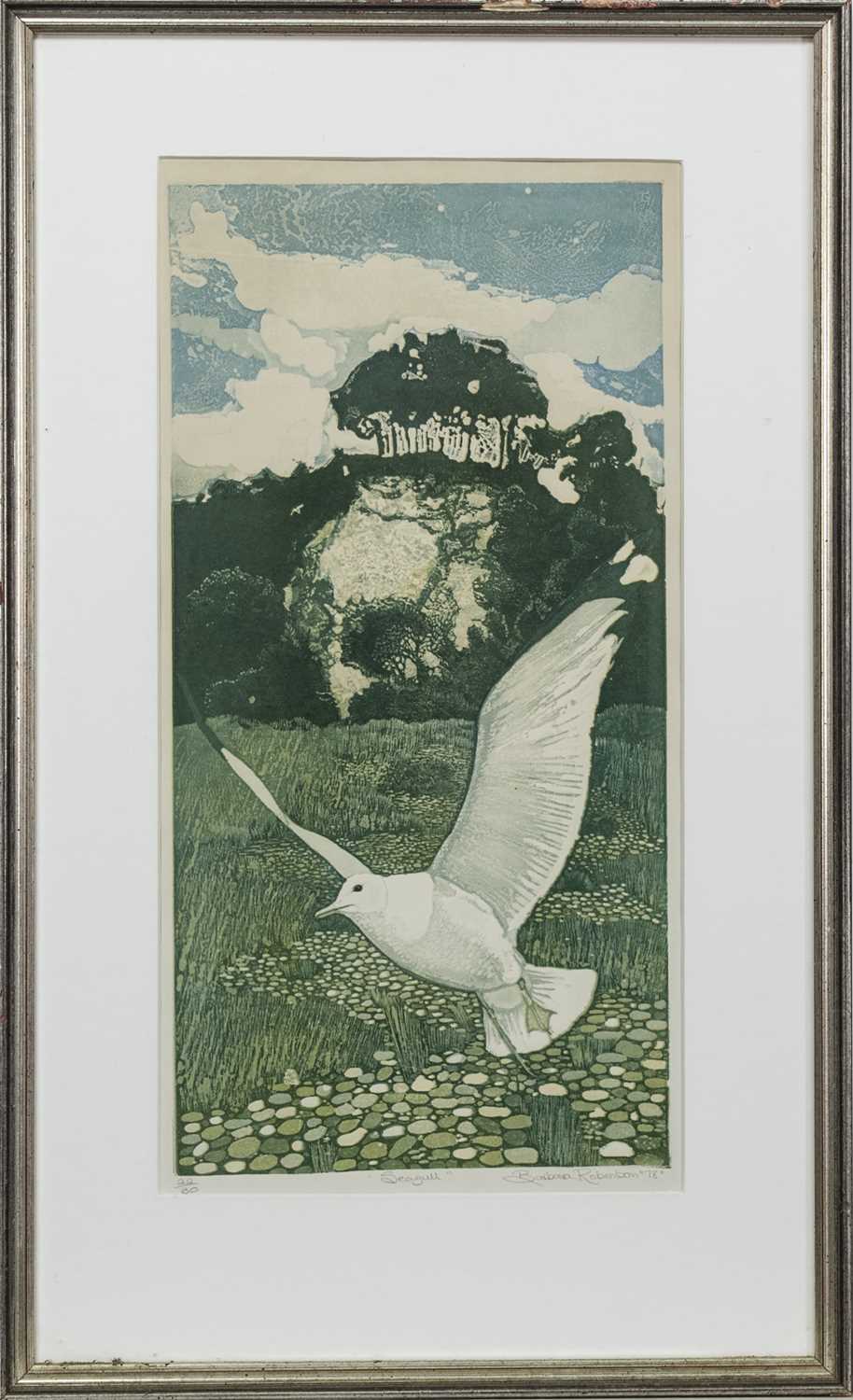 Lot 515 - SEAGULL, A LIMITED EDITION PRINT BY BARBARA ROBERTSON