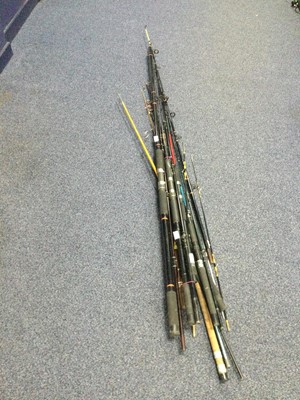 Lot 322 - A GROUP OF FISHING RODS