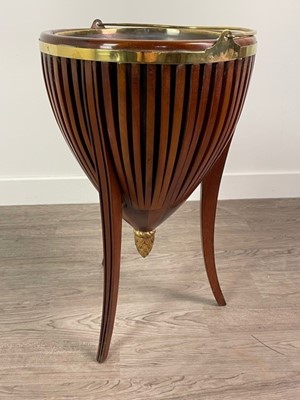Lot 330 - A MAHOGANY JARDINIERE