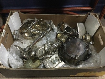 Lot 333 - A LOT OF SILVER PLATED ITEMS INCLUDING GOBLETS AND OTHER ITEMS