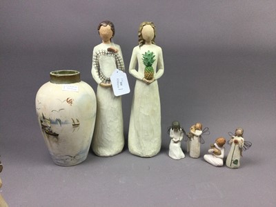 Lot 352 - A LOT OF WILLOW TREE FIGURES AND A VASE