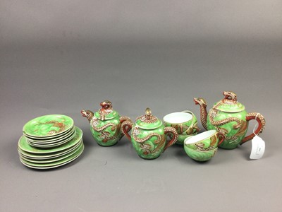 Lot 356 - A JAPANESE EGGSHELL TEA SERVICE AND A MELBA TEA SERVICE