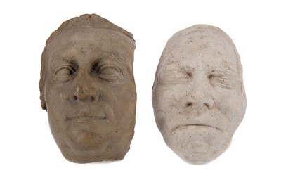 Lot 1163 - TWO 19TH CENTURY PLASTER DEATH MASKS