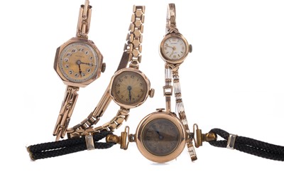 Lot 707 - FOUR LADY'S WATCHES