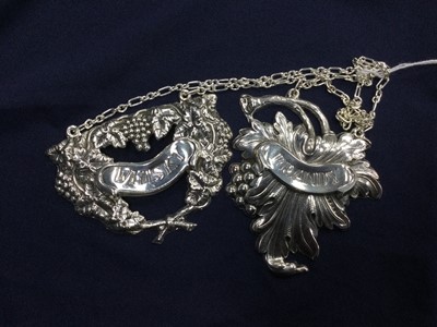 Lot 413 - A PAIR OF BOTTLE LABELS