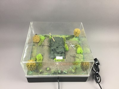 Lot 436 - AN ELECTRICALLY OPERATED MODEL OF A TANK