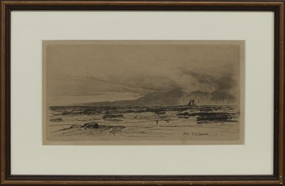 Lot 161 - ARRAN, AN ETCHING BY D Y CAMERON