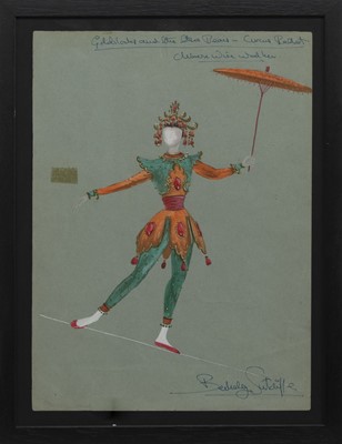 Lot 165 - COSTUME DESIGN FOR THEATRE, A MIXED MEDIA BY RICHARD BERKELEY SUTCLIFFE