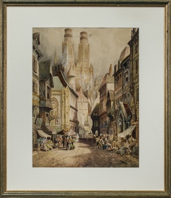 Lot 519 - CATHEDRAL OF THE HOLY CROSS, A WATERCOLOUR BY CHARLES JAMES KEATS