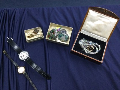 Lot 542 - A J.CAMERON & SON TRAVELLING TIMEPIECE, ALONG WITH OTHER WATCHES AND VARIOUS COINS