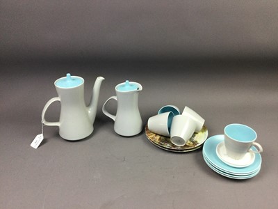Lot 576 - A POOLE COFFEE SERVICE AND WEDGWOOD CHINA