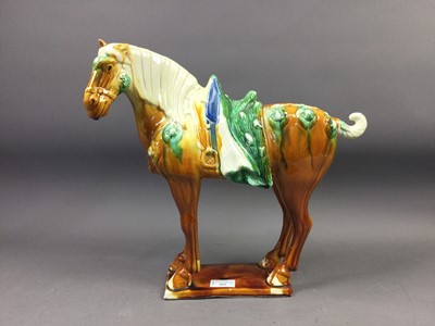 Lot 455 - A CHINESE TANG DYNASTY STYLE HORSE