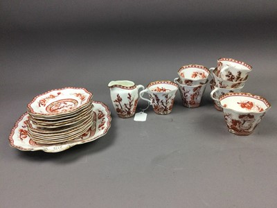 Lot 580 - A COALPORT INDIAN TREE CORAL PATTERN TEA SERVICE
