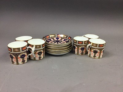 Lot 582 - A ROYAL CROWN DERBY IMARI PATTERN COFFEE SERVICE