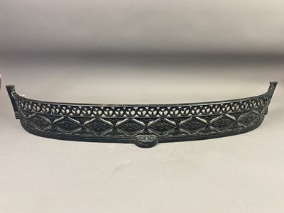 Lot 450 - A VICTORIAN CAST IRON FIRE SURROUND