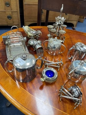 Lot 311 - A LOT OF SILVER PLATED ITEMS