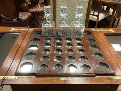 Lot 1390 - AN EDWARDIAN 'SURPRISE' DRINKS TABLE
