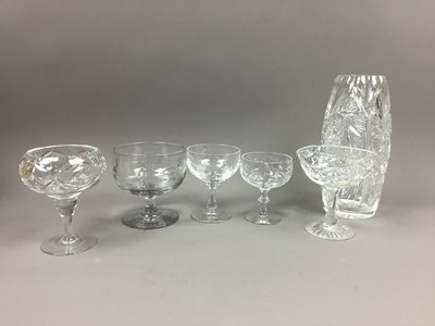 Lot 485 - A GROUP OF CRYSTAL TABLE WARE