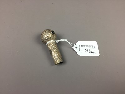 Lot 717 - A SILVER UMBRELLA HANDLE