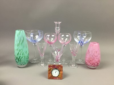 Lot 604 - A CAITHNESS GLASS VASE