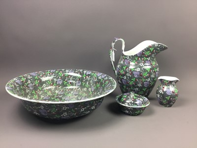 Lot 608 - A COPELAND SPODE EWER AND BASIN AND OTHER CERAMICS