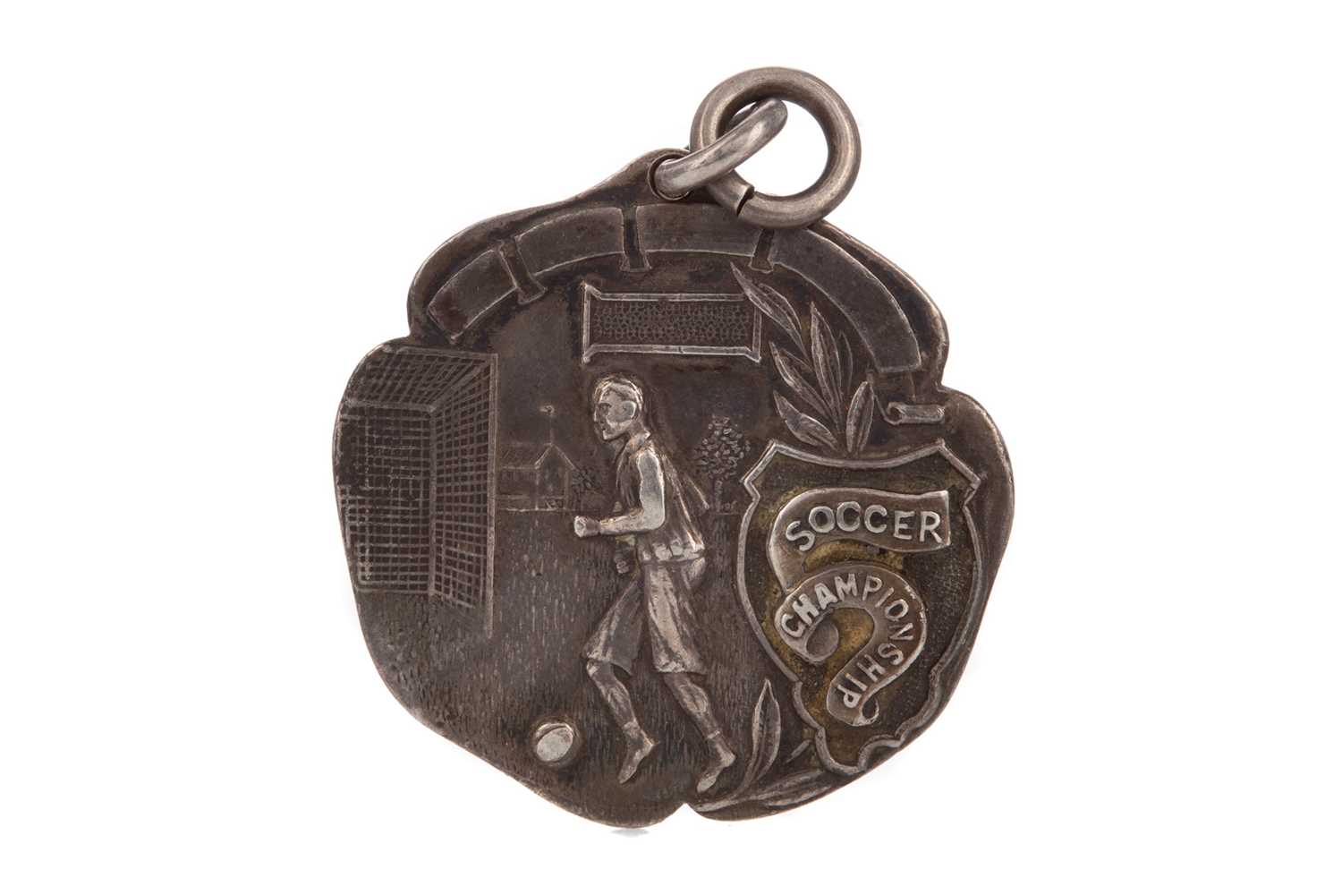 Lot 1751 - A SOCCER CHAMPIONSHIP SILVER MEDAL 1925/26