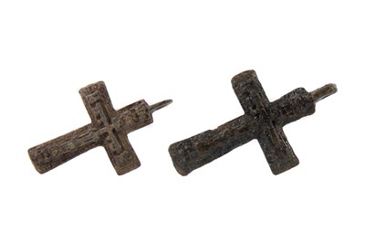 Lot 1400 - TWO LATE MEDIEVAL CROSSES