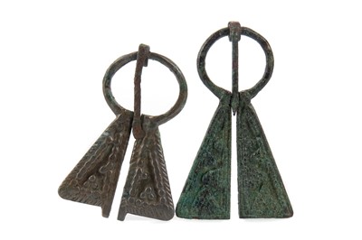 Lot 1401 - TWO MEDIEVAL PENANNULAR BROOCHES
