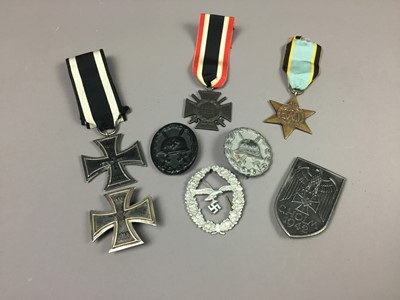 Lot 659 - A GROUP OF THIRD REICH-TYPE BADGES AND MEDALS
