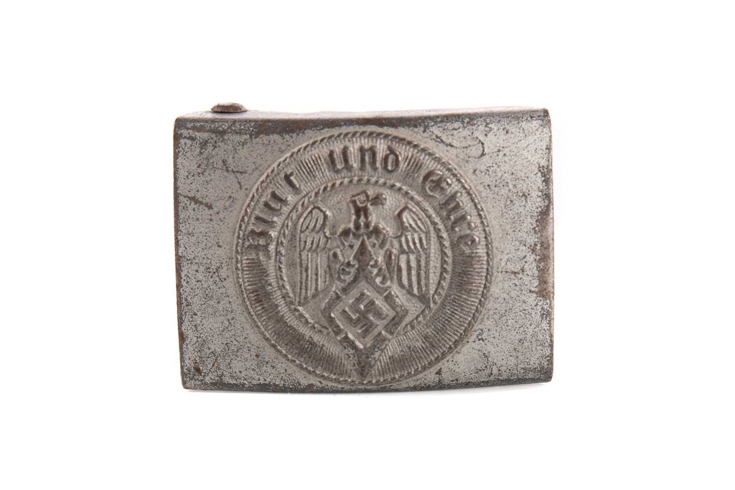Lot 1410 - A THIRD REICH HITLER YOUTH BELT BUCKLE
