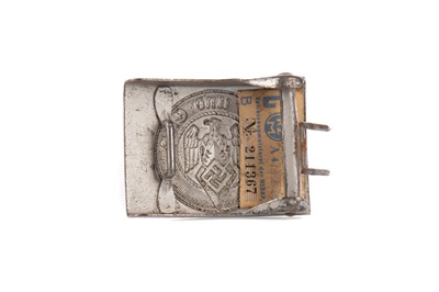 Lot 1410 - A THIRD REICH HITLER YOUTH BELT BUCKLE