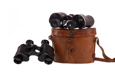 Lot 1414 - TWO CASED PAIRS OF MILITARY ISSUE FIELD GLASSES