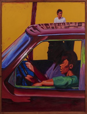 Lot 629 - DRIVING + POINTING, AN OIL BY CLIFFORD HANLEY