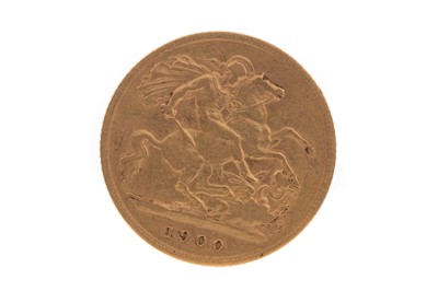 Lot 9 - A VICTORIA GOLD HALF SOVEREIGN DATED 1900