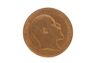 Lot 4 - AN EDWARD VII GOLD SOVEREIGN DATED 1902