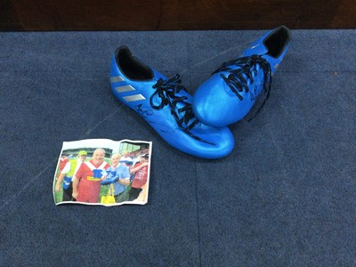 Lot 215A - A PAIR OF SIGNED FOOTBALL BOOTS