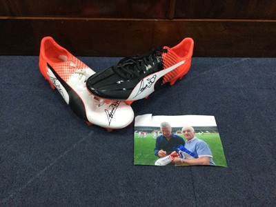 Lot 220A - A PAIR OF SIGNED FOOTBALL BOOTS