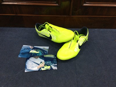 Lot 225A - A PAIR OF SIGNED FOOTBALL BOOTS