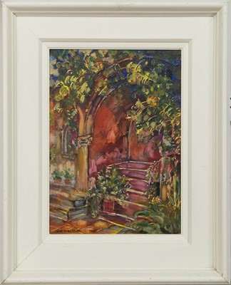 Lot 117 - SINARADES CORFU, AN OIL BY KATE HENNESSEY