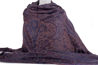 Lot 296 - A PIANO SHAWL