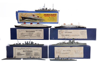Lot 1440 - A COLLECTION OF MODEL MILITARY SHIPS