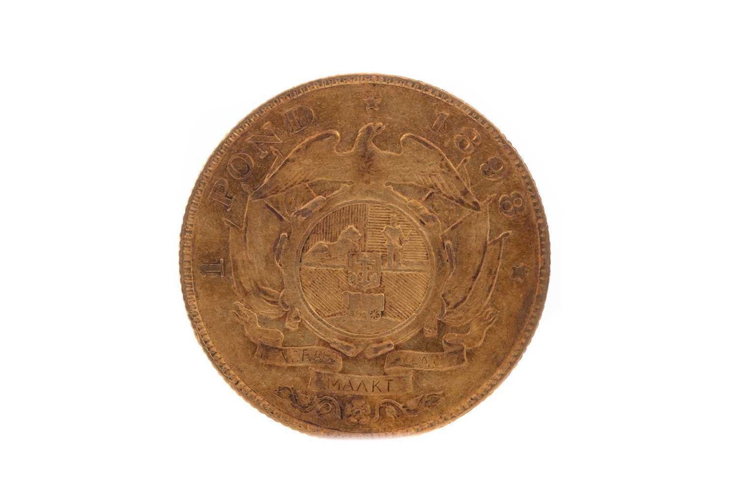 Lot 20 - A SOUTH AFRICAN GOLD ONE POND DATED 1898