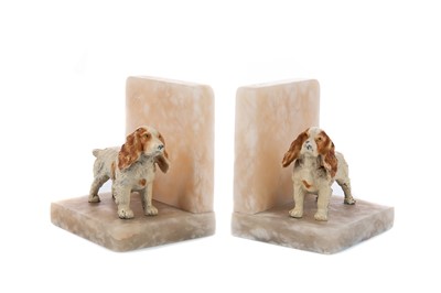 Lot 1443 - A PAIR OF EARLY 20TH CENTURY ART DECO BOOKENDS