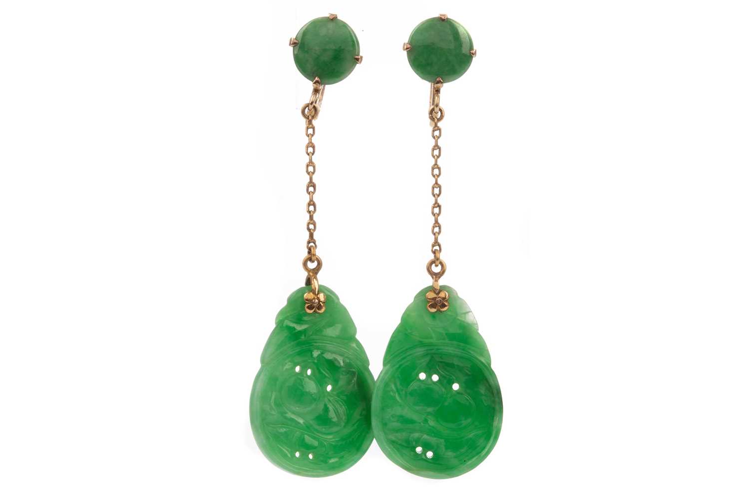 Buy Jade Earrings, Seed Pearl Earrings, Antique Style Earrings, Wire Back  Gold Earrings, Gemstone Earrings, Yellow Gold Vintage Style Earrings Online  in India - Etsy