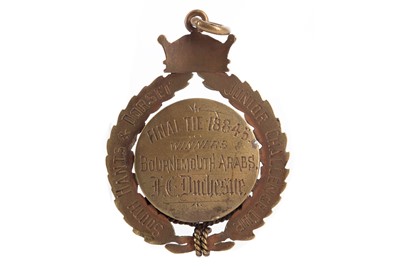 Lot 1756 - ERNEST COLLIER DUCHESNE - HIS SOUTH NANTS & DORSET JUNIOR CHALLENGE CUP MEDAL 1884/85